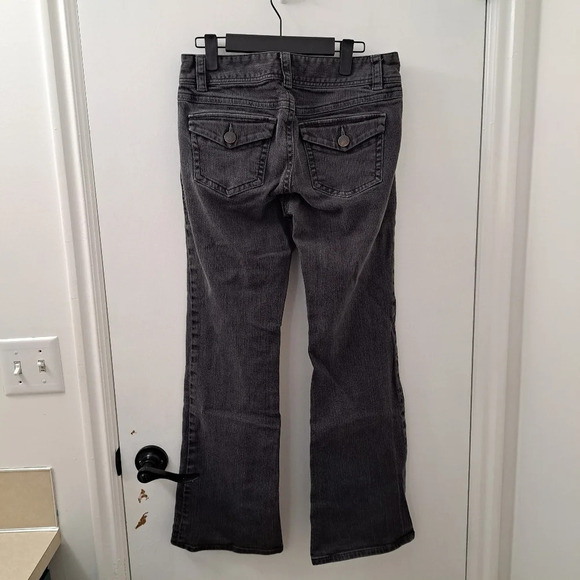 CAbi Women's Dark Grey Low Waisted Bootcut Casual Denim Jeans Size 6 - Picture 3 of 8